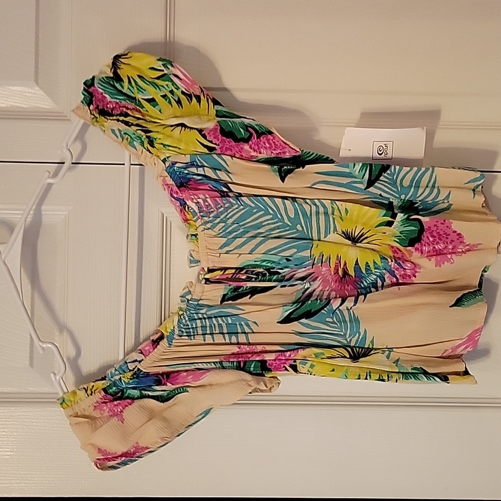 Ripcirl tropical off the shoulder Womens  tropical pattern top